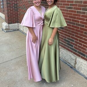 PINK BRIDESMAID DRESS